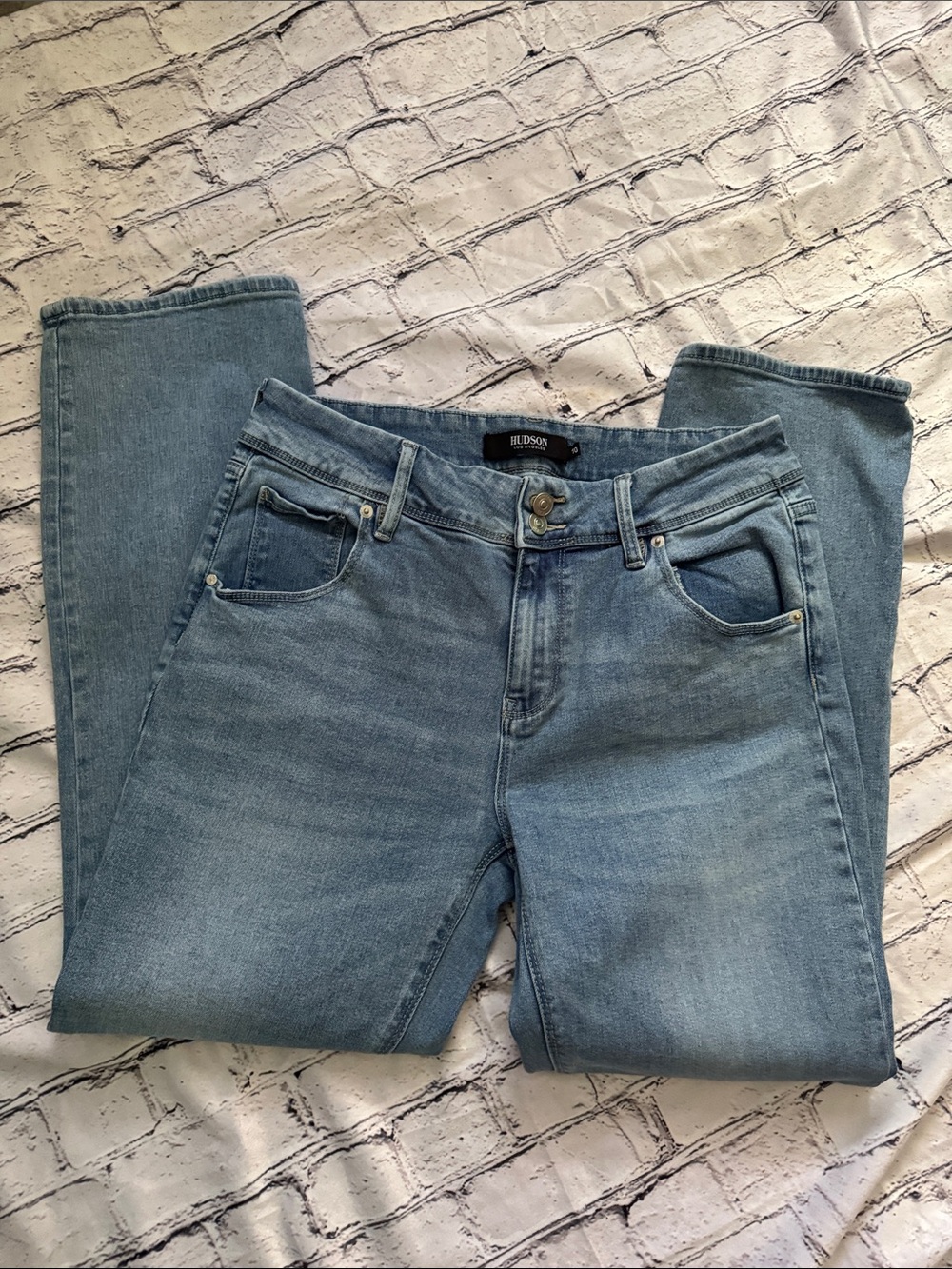 Hudson Jeans Light Blue Straight Leg Women's Jeans